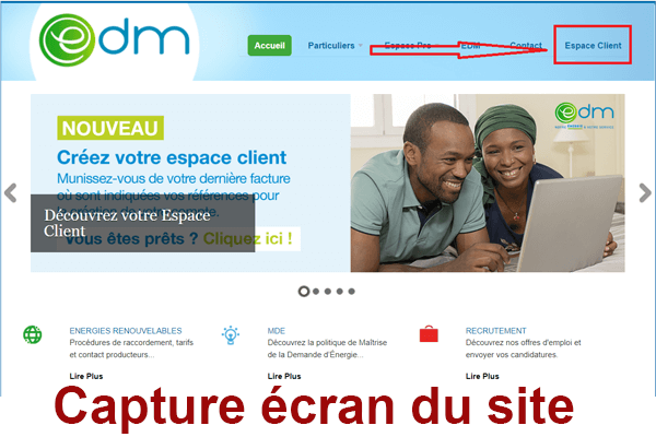 Créer mon espace client EDM Mayotte 