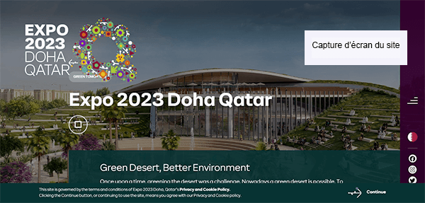 Doha expo 2023 gov qa inscription