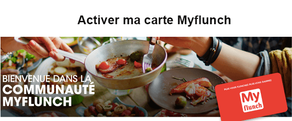Activatio, Myflunch la carte fidélité Flunch gratuite 