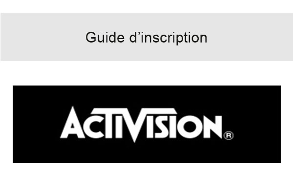 S'inscrire à Activision