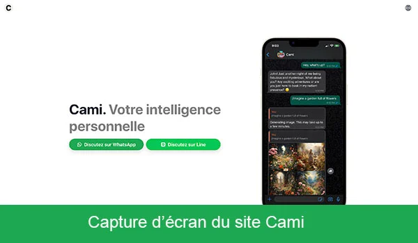 Installer Cami sur WhatsApp