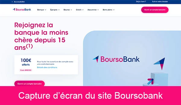 Ouverture d'un compte BoursoBank sur internet