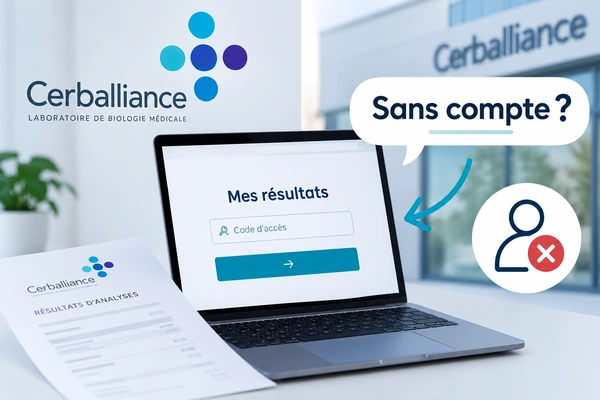 Peut-on consulter ses résultats Cerballiance sans compte ?